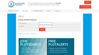 
                            2. Login - PlotSearch - BuildStore - Plotsearch Portal
