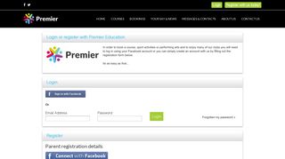 
                            2. Login - Premier Education - Family Bookings Portal - Premier Sport School Portal