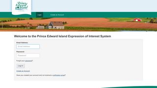 
                            1. Login - Prince Edward Island Expression of Interest System - Pei Portal