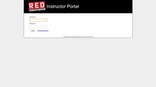 Login - RED Driving School - Red Instructor Training Portal