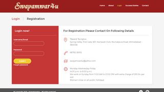 
                            1. Login - Registration - Swayamwar4u - Swayamvar Login