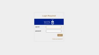 Login Required - University of the Witwatersrand - Wits-e