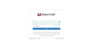 
                            4. Login - Robert Half Time Reporting Portal