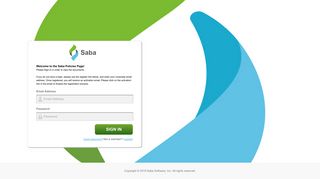 Login - Saba - Saba Software - Saba Cloud Portal