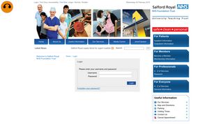 
                            4. Login - Salford Royal NHS Foundation Trust - Srft E Learning Portal