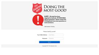 
                            2. Login - Salvation Army Portal Portal