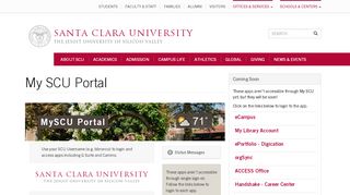 
Login - Santa Clara University
