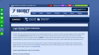 
                            2. Login Sbobet Online Indonesia | Sbobet - Sbobet Indonesia Portal