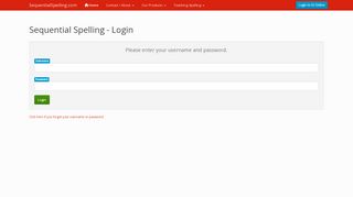 
                            3. Login - Sequential Spelling - Sequential Spelling Online Portal