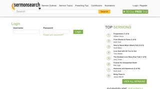 
                            1. Login - Sermon Search - Sermon Search Portal