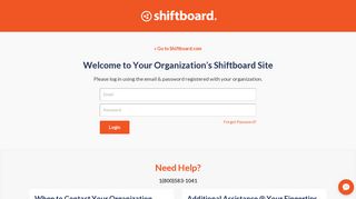 
                            5. Login - Shiftboard - Centerplate Email Portal