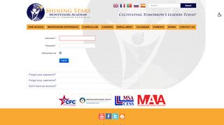 
                            3. Login - Shining Stars Montessori Academy - Shining Stars Portal
