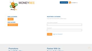 
                            5. Login / Sign Up - MoneyBee Login - Www Moneybee Com Portal