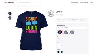 
                            1. Login - signup login signout Products | Teespring - Teespring Sign Up