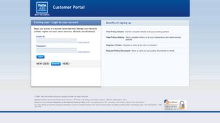 
                            3. login / signup - Tata AIG - Tata Aig Customer Portal