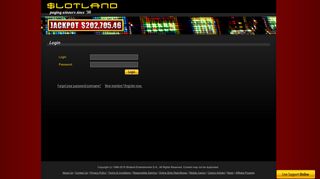 Login - Slotland - Slotland Mobile Casino Portal