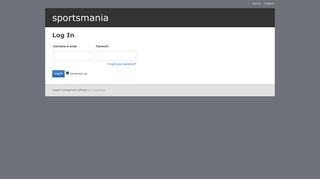 
                            2. Login : sportsmania - Sportsmania Portal