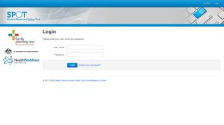 
Login - SPOT  
