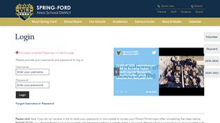 
                            9. Login - Spring-Ford Area School District