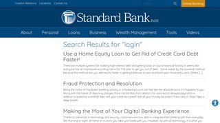 
                            3. login « Standard Bank - Www Standardbank Internet Banking Portal