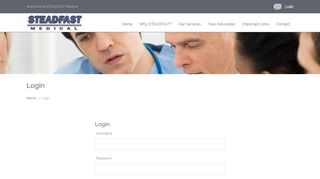 
                            9. Login – Steadfastmedical - Steadfast Portal