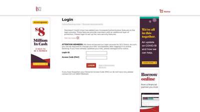 Login - Steinbach Credit Union - Online Banking