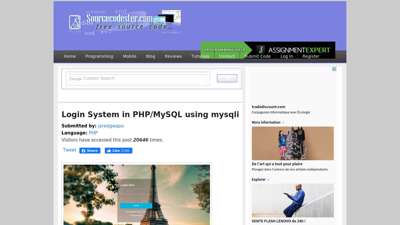 
                            8. Login System in PHP/MySQL using mysqli Free Source Code ...