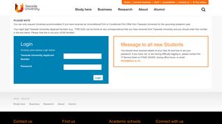 Login - Teesside University - Teesside Uni Portal