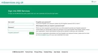 
                            1. Login - the MIB Services registration portal - Askcue Login