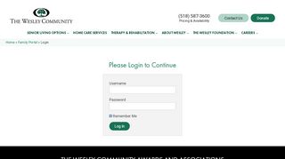 Login - The Wesley Community - Wesley Portal Portal