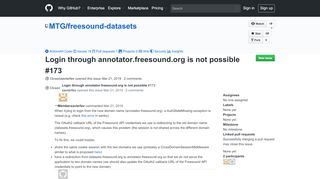 
                            7. Login through annotator.freesound.org is not possible · Issue ... - Freesound Org Portal
