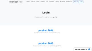 Login - TimeClockFree.com - Web based Free online time ... - Opentimeclock Com Portal