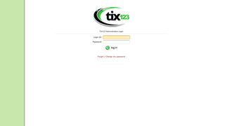 Login - TIX123 - Www Tix Com Portal