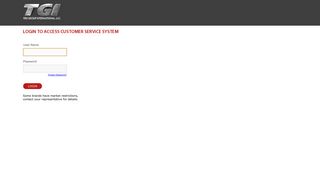 
Login to access Customer Service System - Tire Group ...  
