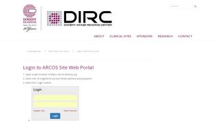 
Login to ARCOS web portal - Doheny Image Reading Center
