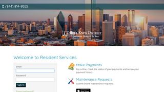 Login to Bell Knox District Resident Services | Bell Knox ... - RENTCafe - Belle Knox Resident Portal