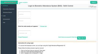 
                            1. Login to Biometric Attendance System - Attendance.gov.in - Attendance Gov In Portal