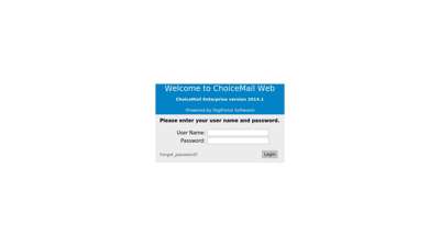 Login to ChoiceMail One Web