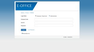 
                            2. Login to E-Office System - Eleave Portal