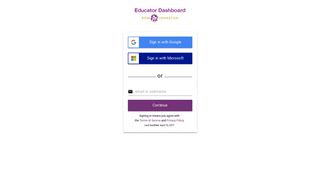 
                            5. Login to Educator Dashboard - Edreflect Teacher Portal