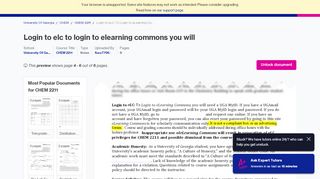 
                            8. Login to eLC To Login to eLearning Commons you will need a ... - Elc Uga Portal