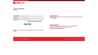
                            7. Login to [email protected] Singapore - Bizchannel Cimb Niaga Portal