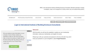 
                            2. Login to International Institute of Building Enclosure Consultants - Rci Portal Full Site