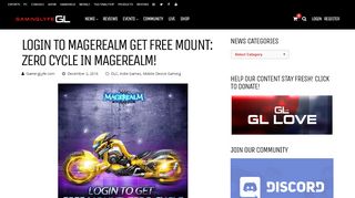 
                            7. Login To Magerealm Get FREE Mount: Zero Cycle In ... - Magerealm Portal