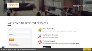 
                            3. Login to Mirabella Apartments Resident Services | Mirabella Apartments - Mira Bella Resident Portal