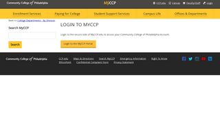
                            2. Login to MyCCP Community College of Philadelphia
