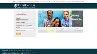 
                            2. Login to MyCTY - Johns Hopkins University - Https Mycty Jhu Edu Mycty2 Portal Cfm