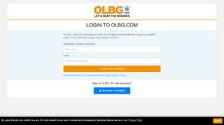 
                            1. Login to OLBG.com - Olbg Login