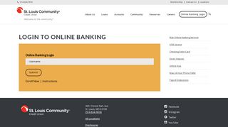 
Login to Online Banking › St. Louis Community Credit Union
