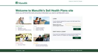 
                            4. Login to sellhealthplans.ca - Manulife Travel Agent Portal